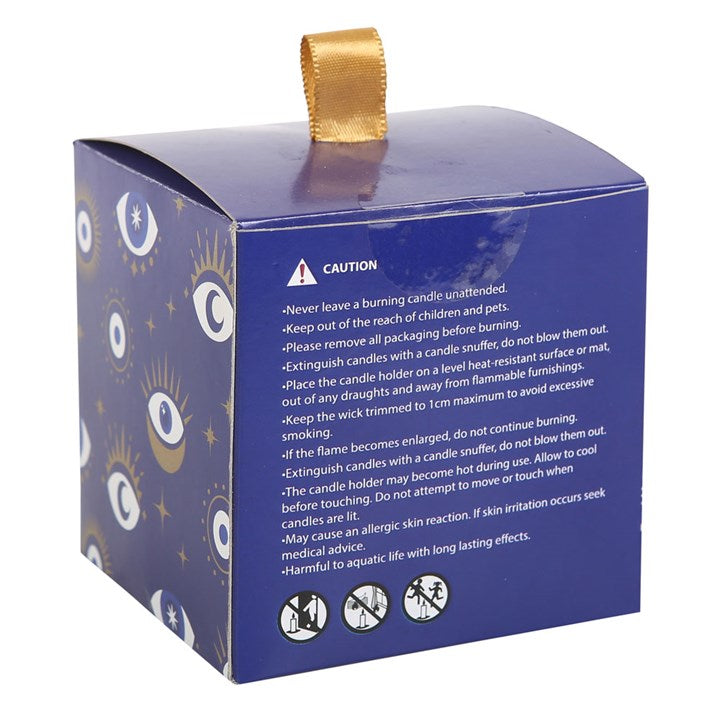All Seeing Eye White Sage Crystal Chip Protection Candle image 3