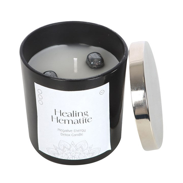 Healing Hematite Detox Candle ward off negative energy