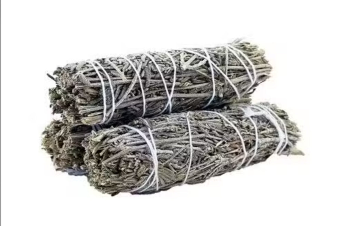 10cm Lavender Sage smudge stick for calming energy cleansing rituals and spiritual purification
