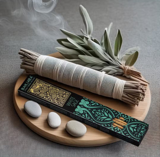 sage smudge stick to clear negative energies 
