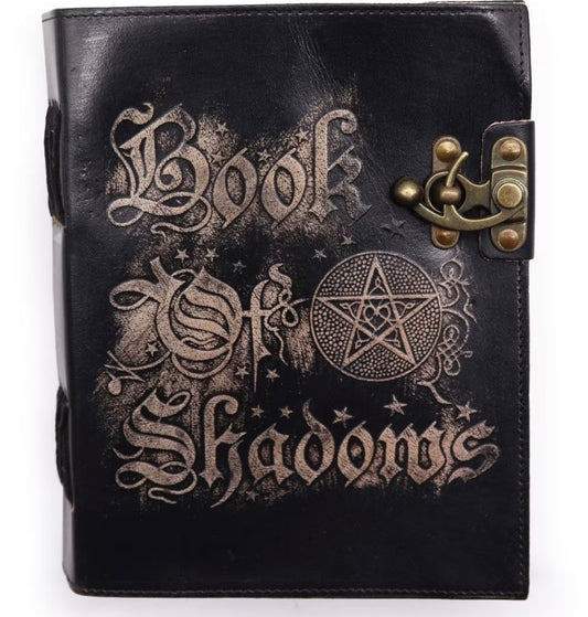 Book of Shadows journal with deckle edge pages for spells and rituals